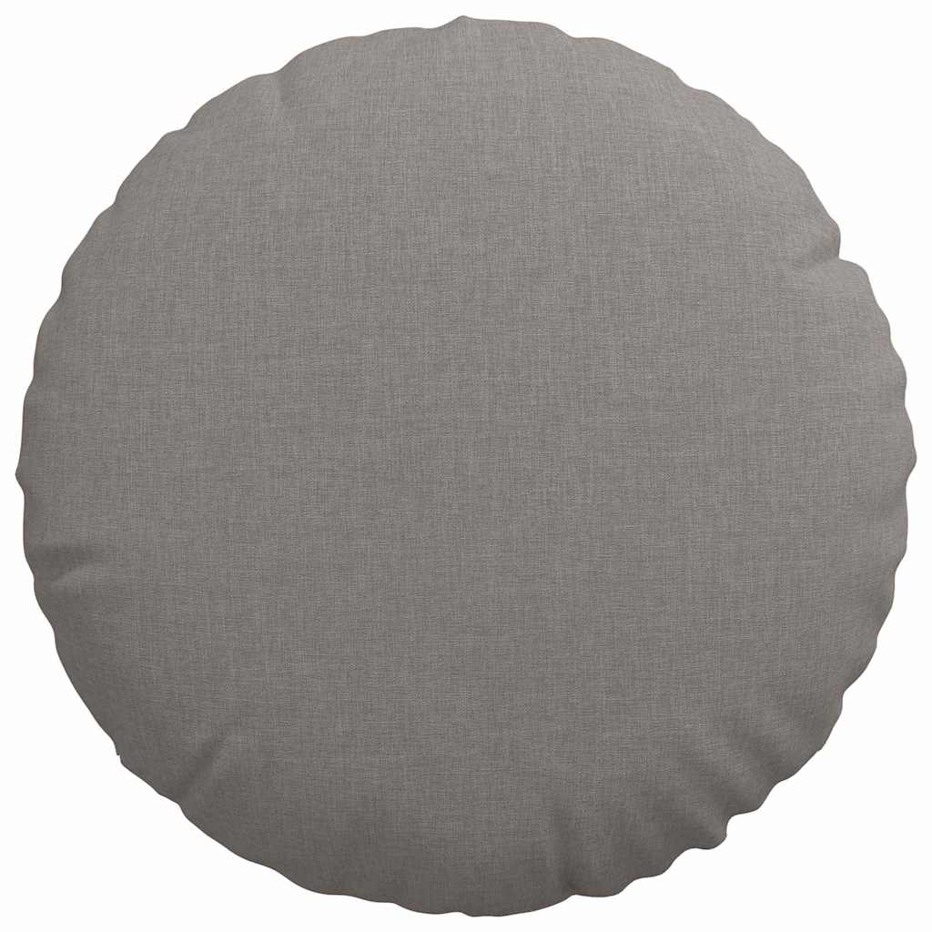 vidaXL Μαξιλάρια καθισμάτων 2 pcs Taupe Ø40 x 13 εκ ύφασμα