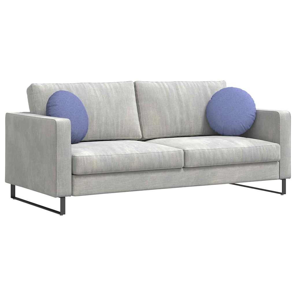 vidaXL Μαξιλάρια καθισμάτων 2 pcs Μπλε τζην Ø40 x 13 εκ ύφασμα