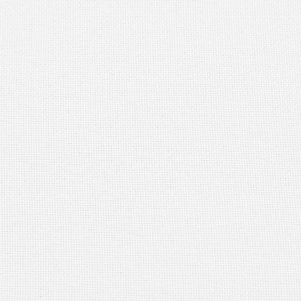vidaXL Μαξιλάρια καθισμάτων 2 pcs Λευκό Ø50 x 19 εκ ύφασμα