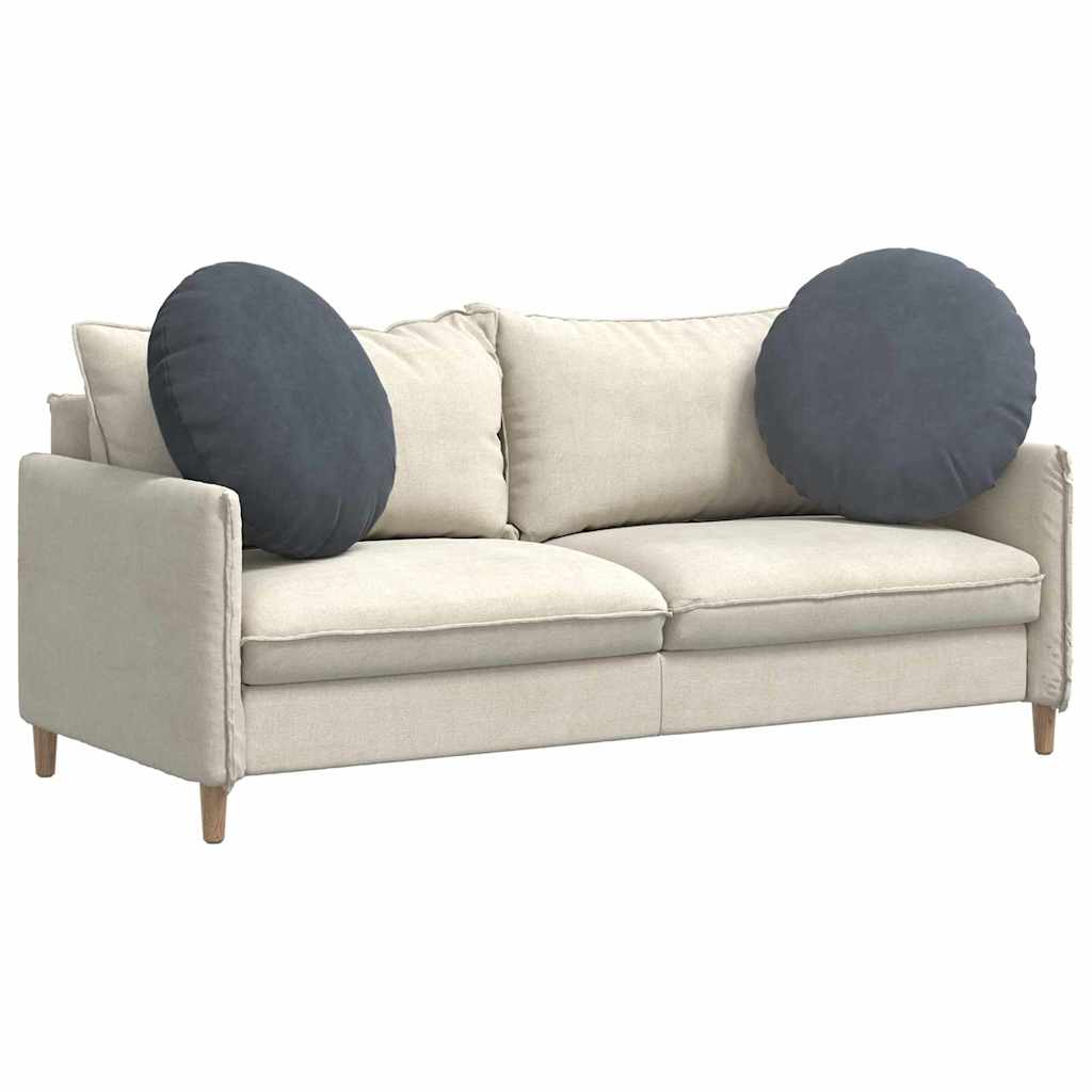 vidaXL Μαξιλάρια καθισμάτων 2 pcs Σκούρο Γκρι Ø 40 x 13 εκ. Βελούδο