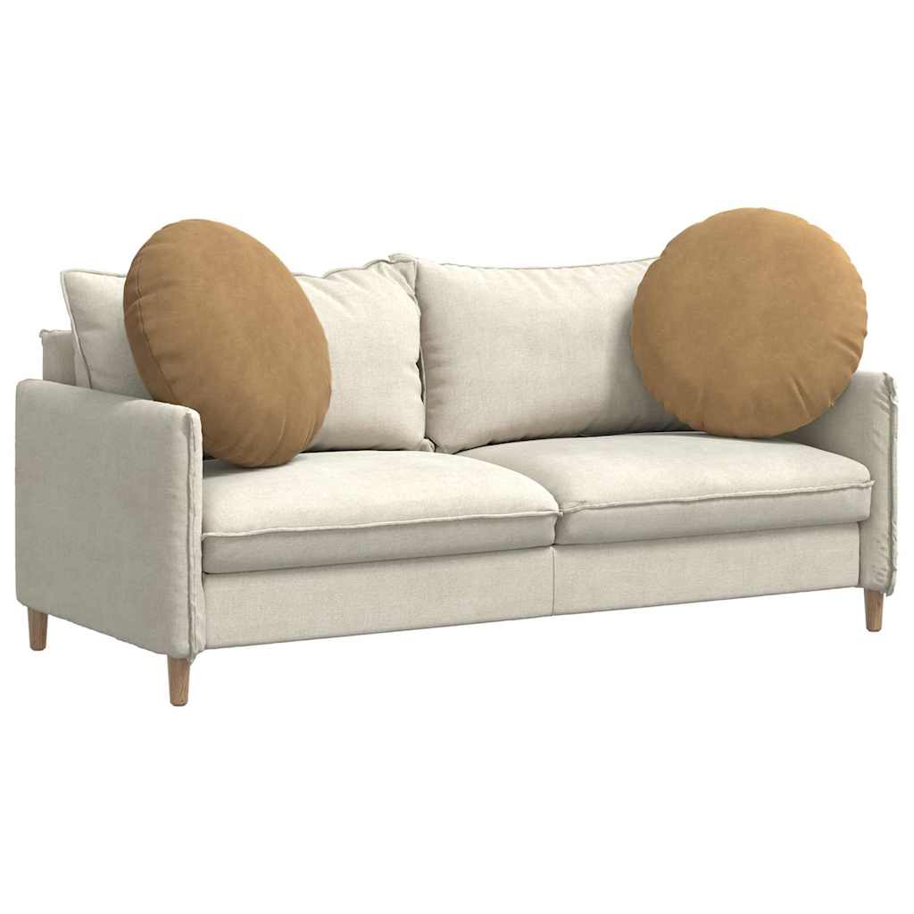 vidaXL Μαξιλάρια καθισμάτων 2 pcs Καφέ Ø 40 x 13 εκ. Βελούδο