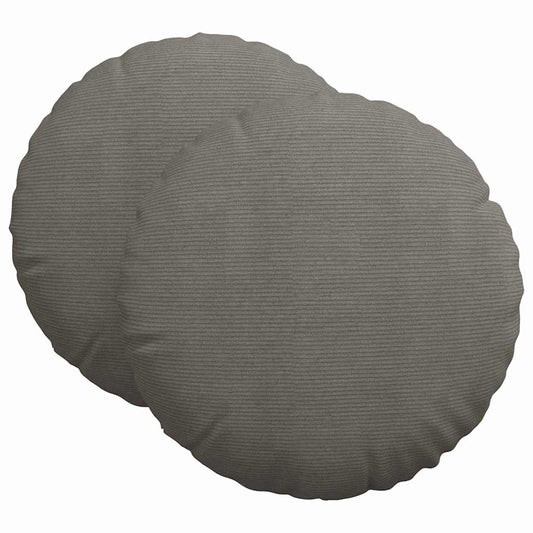 vidaXL Μαξιλάρια καθισμάτων 2 pcs Ανοιχτό γκρι Ø 80 cm