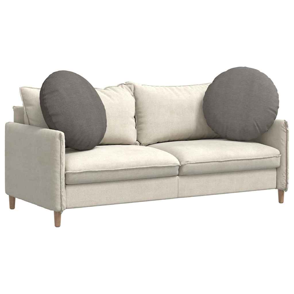 vidaXL Μαξιλάρια καθισμάτων 2 pcs Ανοιχτό γκρι Ø 80 cm