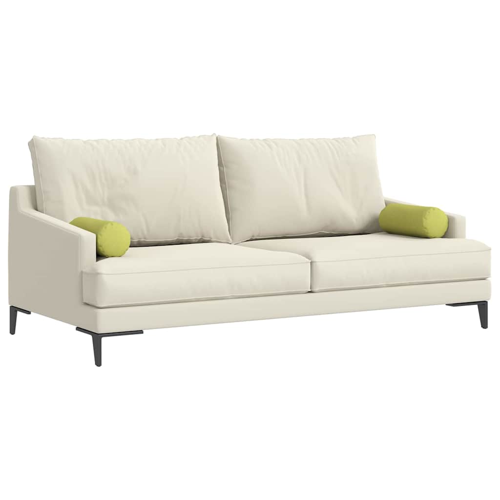 vidaXL Μαξιλάρια Στήριγμα 2 pcs Ανοιχτό Πράσινο Ø 15 x 40 εκ ύφασμα