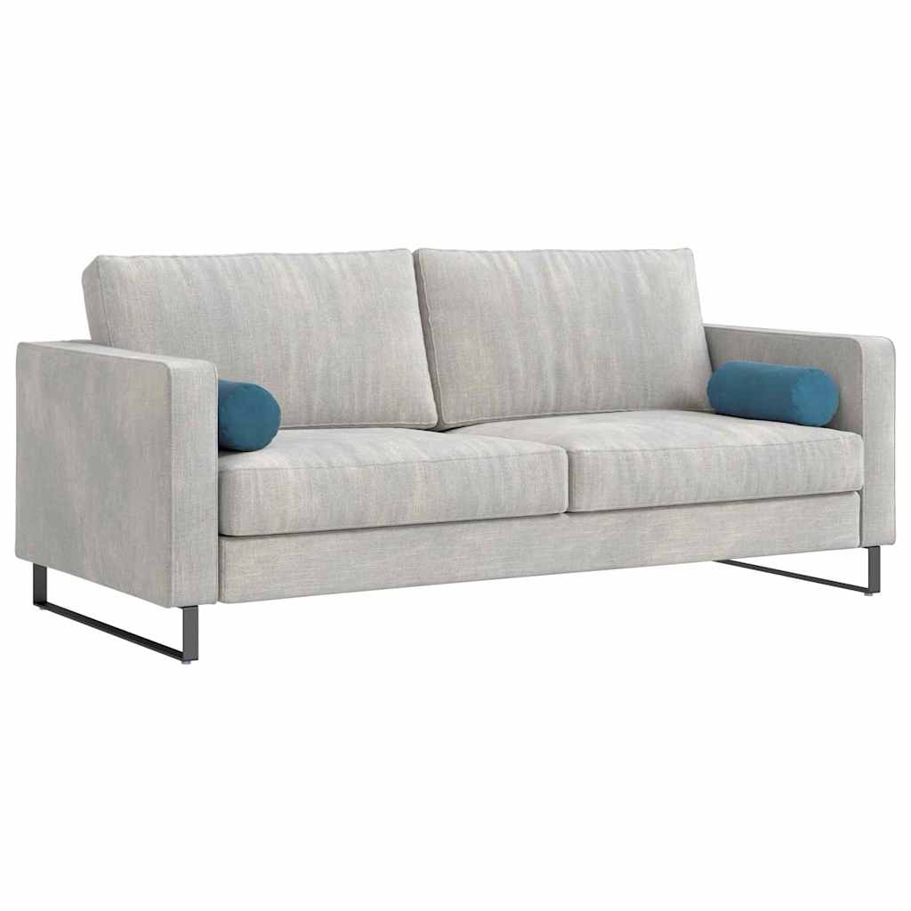 vidaXL Μαξιλάρια Στήριγμα 2 pcs Μπλε Ø 15 x 40 εκ Υφασμάτινο Κορντουρά