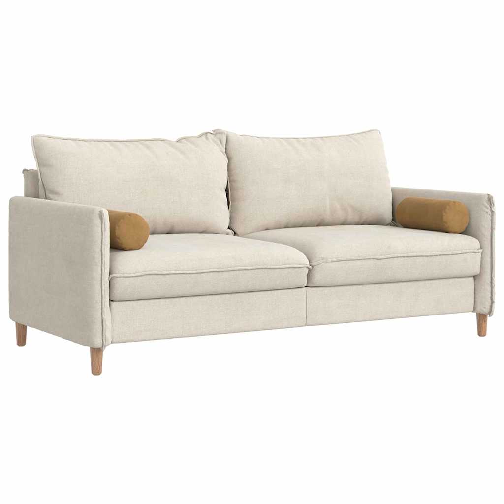 vidaXL Μαξιλάρια Στήριγμα 2 pcs Καφέ Ø 15 x 40 εκ Υφασμάτινο Κορντουρά