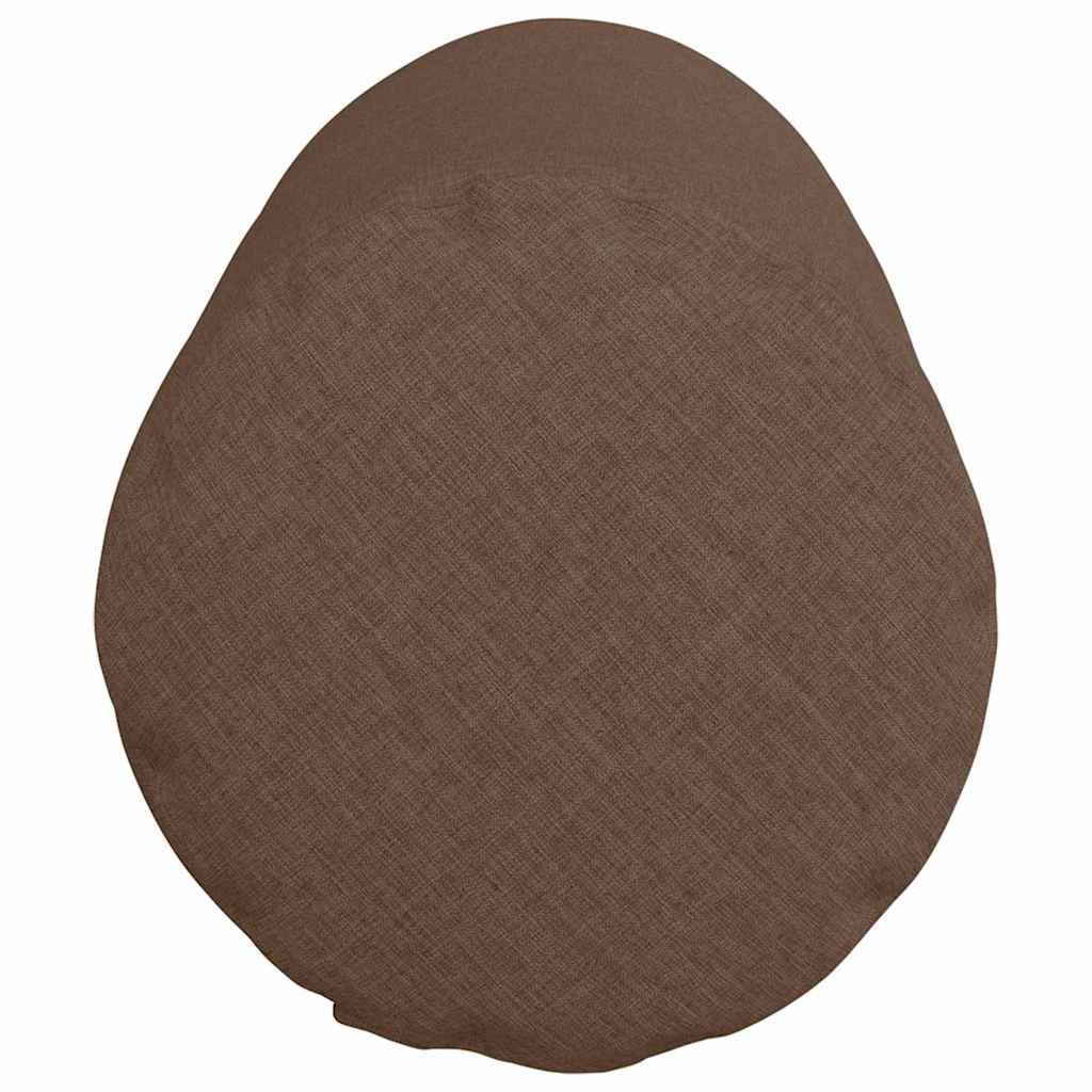 vidaXL Μαξιλάρια Στήριγμα 2 pcs Καφέ Ø 25 x 70 cm ύφασμα