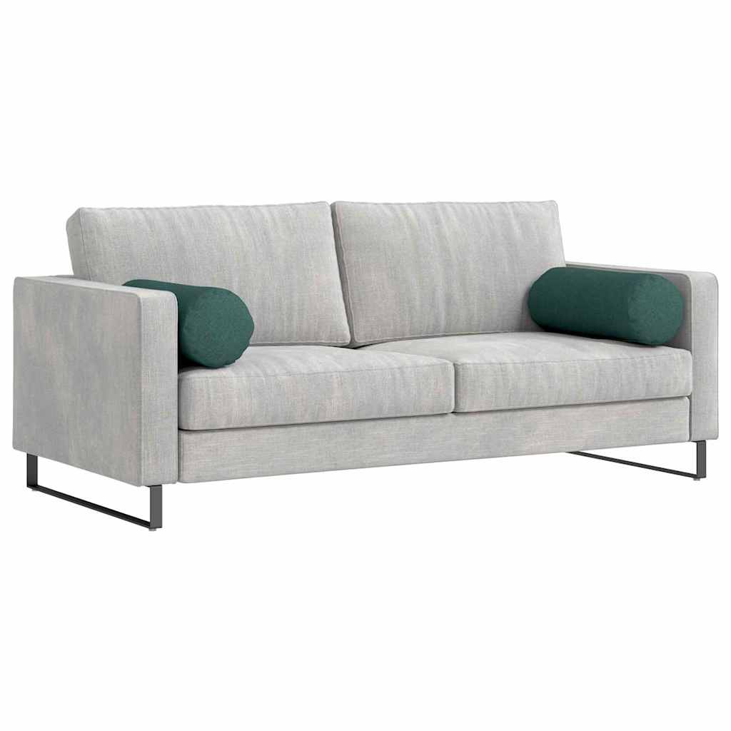 vidaXL Μαξιλάρια Στήριγμα 2 pcs Σκούρο Πράσινο Ø 25 x 70 cm ύφασμα