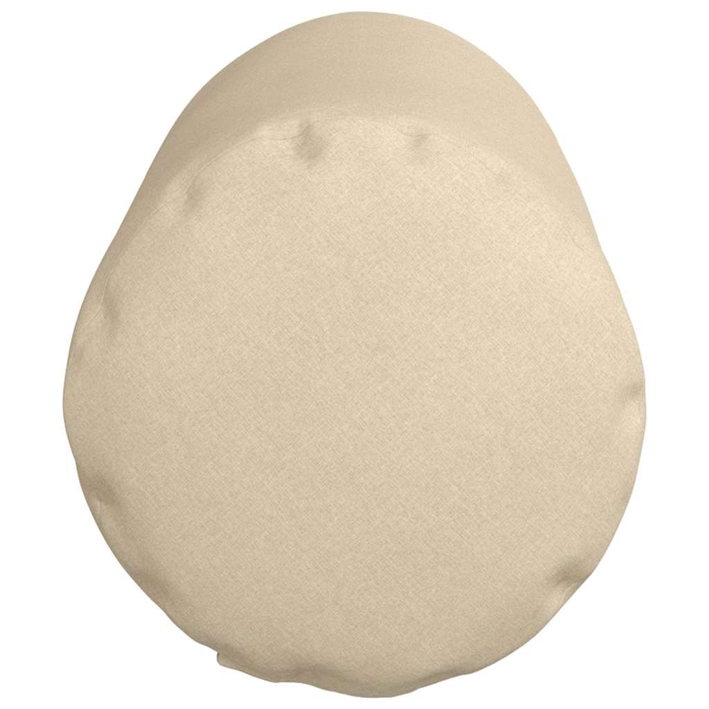 vidaXL Μαξιλάρια Στήριγμα 2 pcs Κρεμ Ø 25 x 70 cm ύφασμα