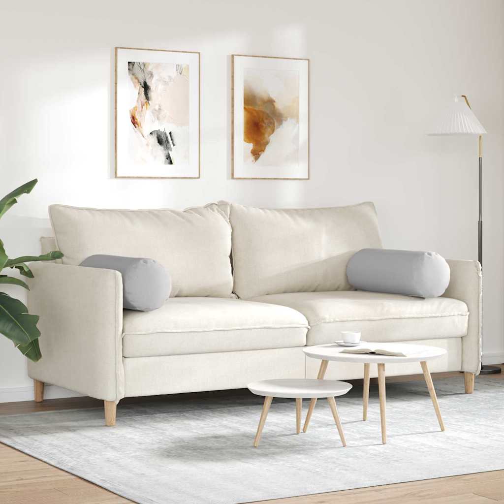 vidaXL Μαξιλάρια Στήριγμα 2 pcs Σκίουρος Γκρί Ø 25 x 70 cm ύφασμα