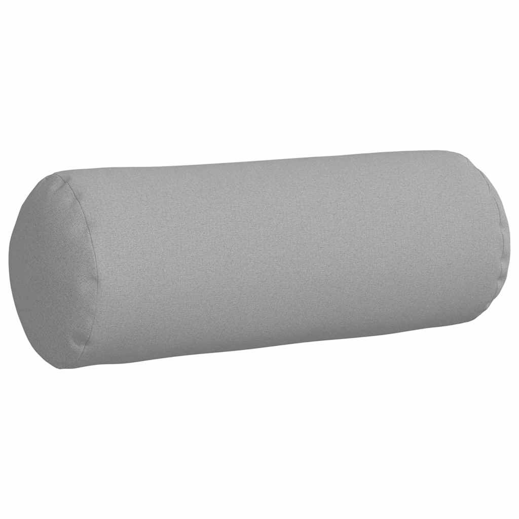 vidaXL Μαξιλάρια Στήριγμα 2 pcs Σκίουρος Γκρί Ø 25 x 70 cm ύφασμα