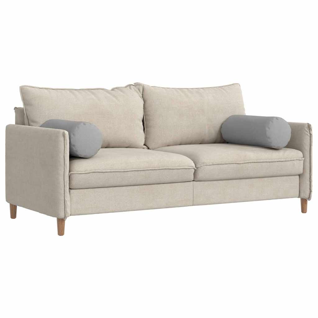 vidaXL Μαξιλάρια Στήριγμα 2 pcs Σκίουρος Γκρί Ø 25 x 70 cm ύφασμα