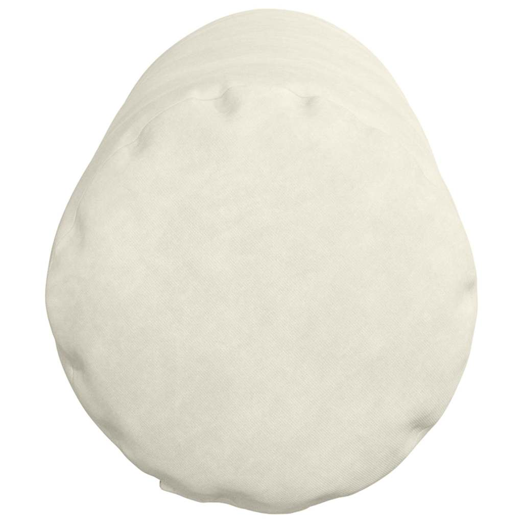 vidaXL Μαξιλάρια Στήριγμα 2 pcs Κρεμ Ø 25 x 70 cm Υφασμάτινο Κορντουρά