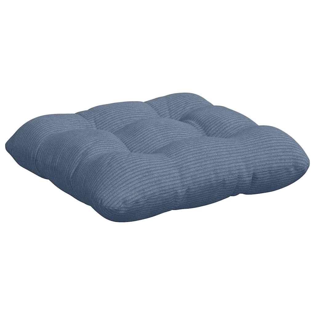 vidaXL Μαξιλάρια καθισμάτων 4 pcs Μπλε 40 x 40 cm Υφασμάτινο Κορντουρά