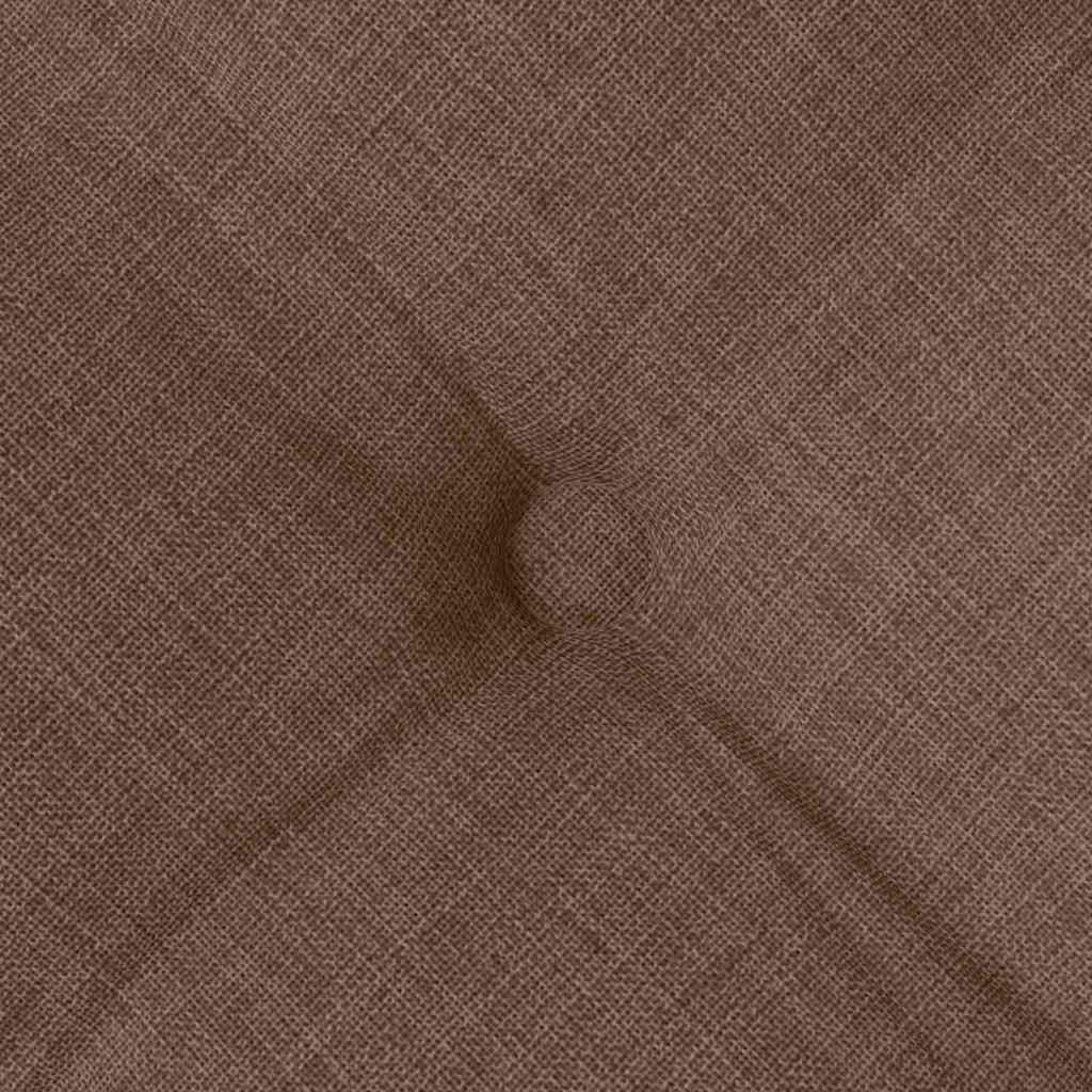 vidaXL Μαξιλάρια καθισμάτων 2 pcs Καφέ 40 x 40 x 6 cm ύφασμα