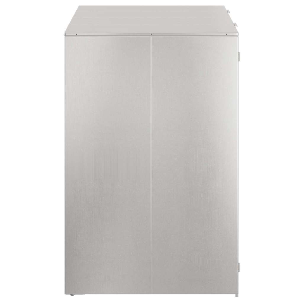 vidaXL Αποθήκη τροχήλατου κάδου για 3 κάδους Ασημί