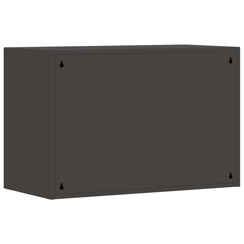 vidaXL Ντουλάπι τοίχου για γκαράζ Μαύρο 80 x 40 x 53 εκ