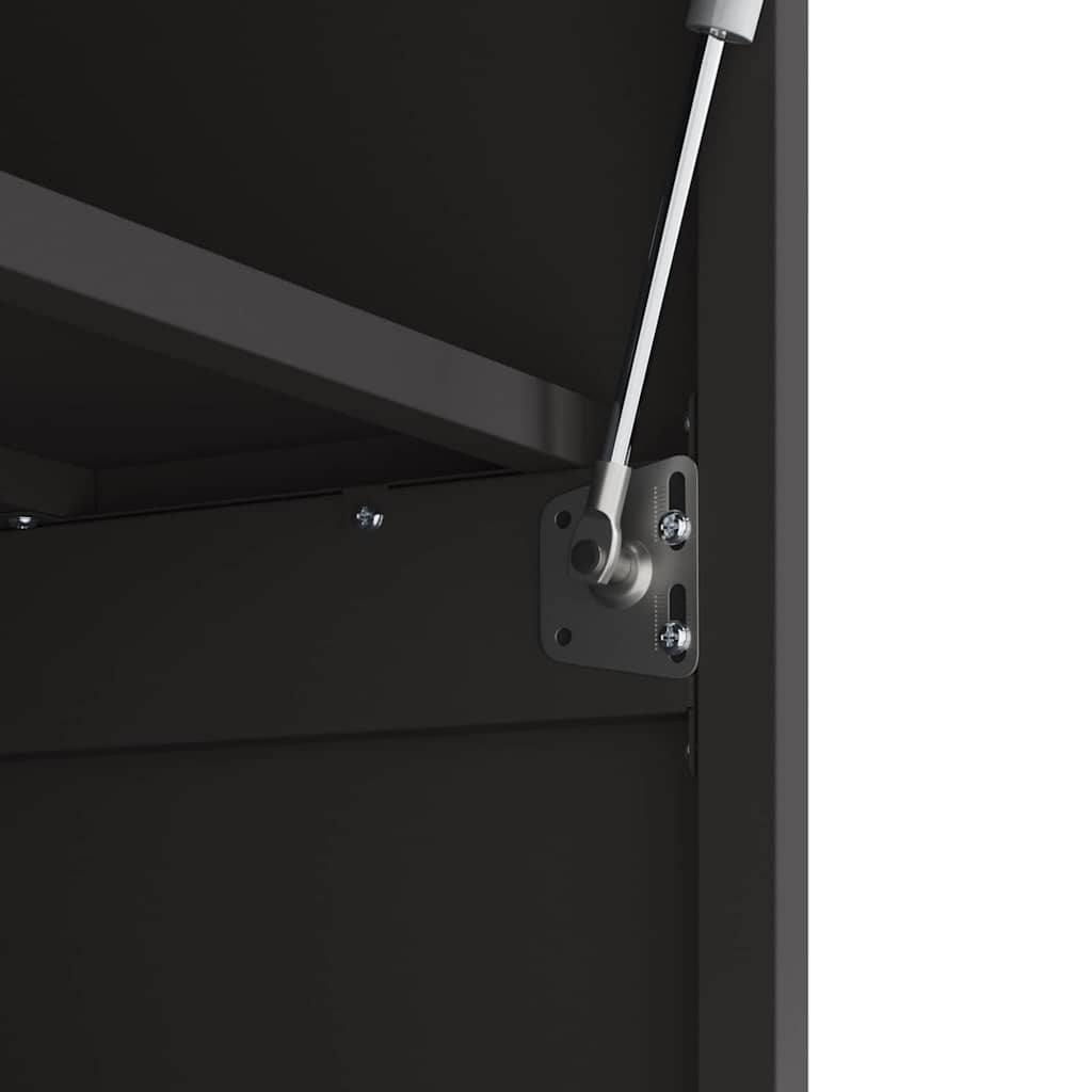 vidaXL Ντουλάπι τοίχου για γκαράζ Μαύρο 60 x 40 x 53 εκ