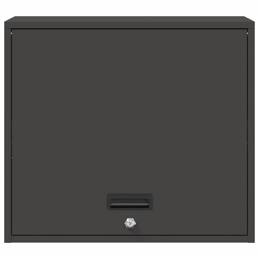 vidaXL Ντουλάπι τοίχου για γκαράζ Μαύρο 60 x 40 x 53 εκ