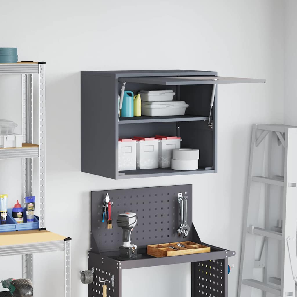 vidaXL Ντουλάπι τοίχου για γκαράζ Ανθρακί 60 x 40 x 53 εκ