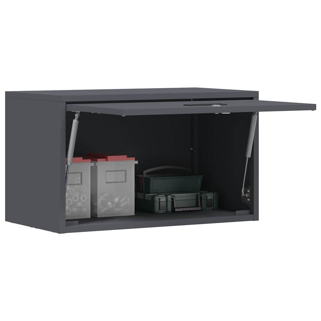 vidaXL Ντουλάπι τοίχου για γκαράζ Ανθρακί 60 x 33 x 35 εκ