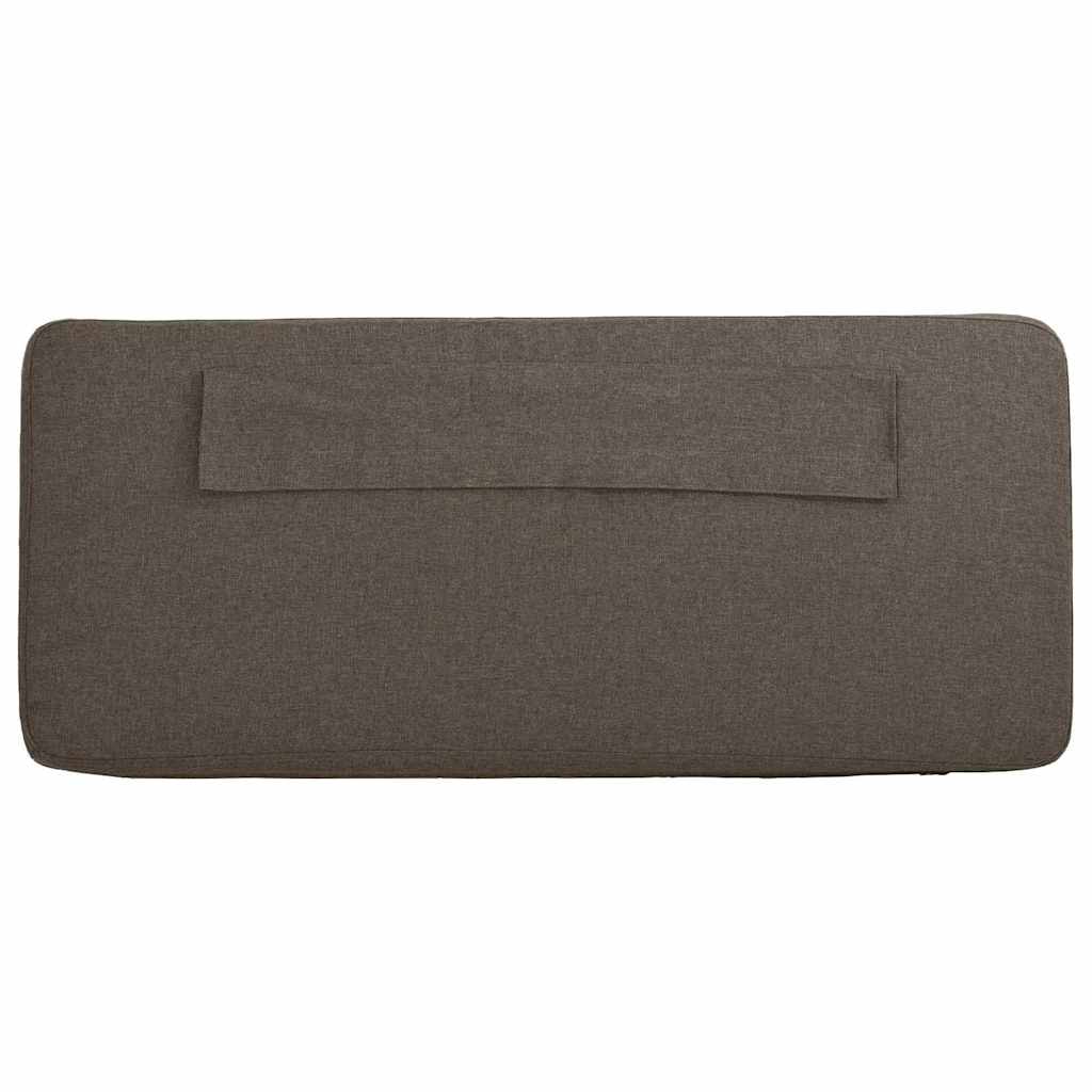 vidaXL Ταπετσαρισμένο κεφαλάρι με κεφαλάρι Καφέ και Ταπεί 200 cm