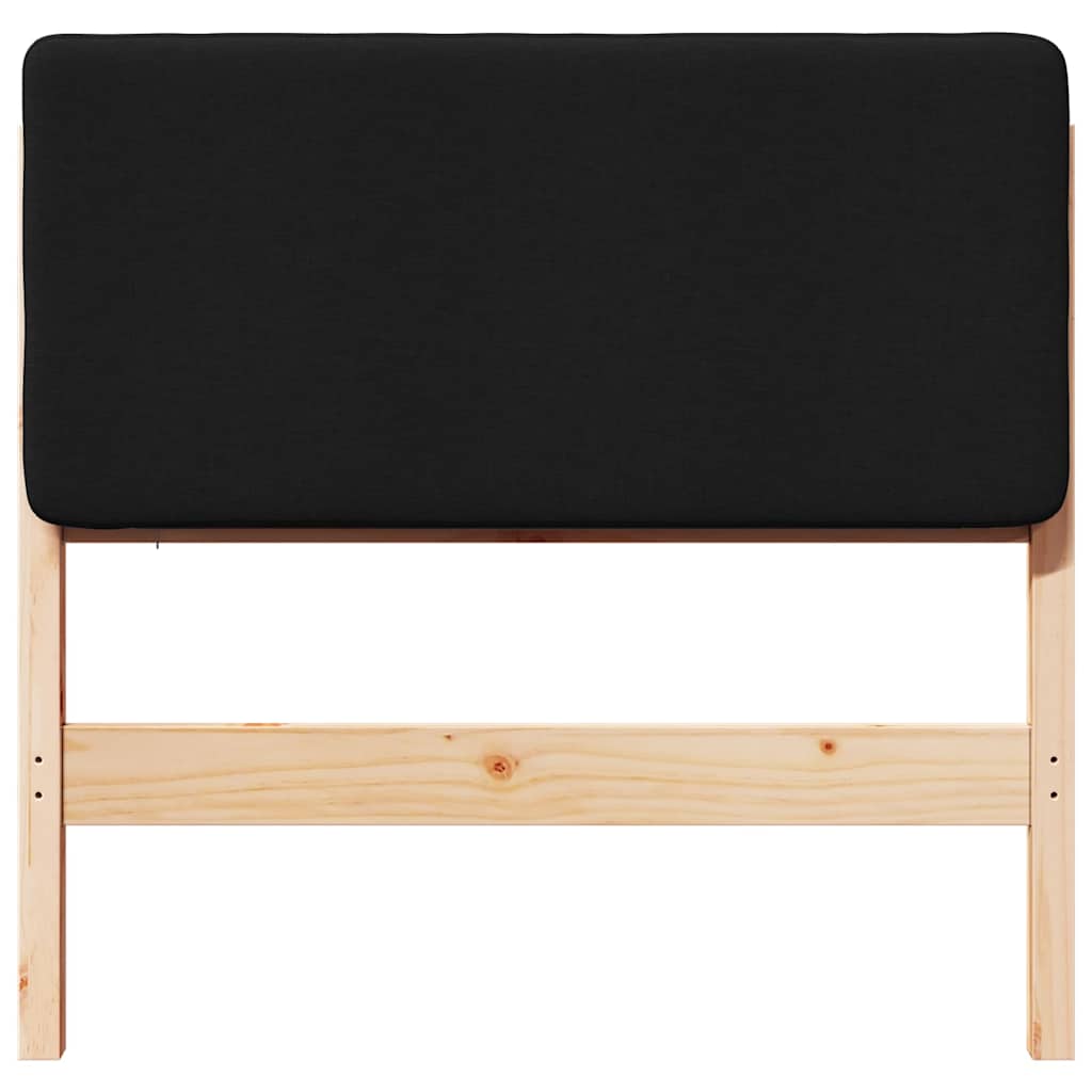 vidaXL Ταπετσαρισμένο κεφαλάρι με κεφαλάρι Καφέ και Μαύρο 100 cm