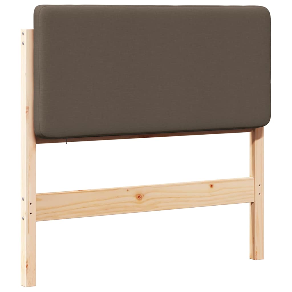 vidaXL Ταπετσαρισμένο κεφαλάρι με κεφαλάρι Καφέ και Ταπεί 100 cm