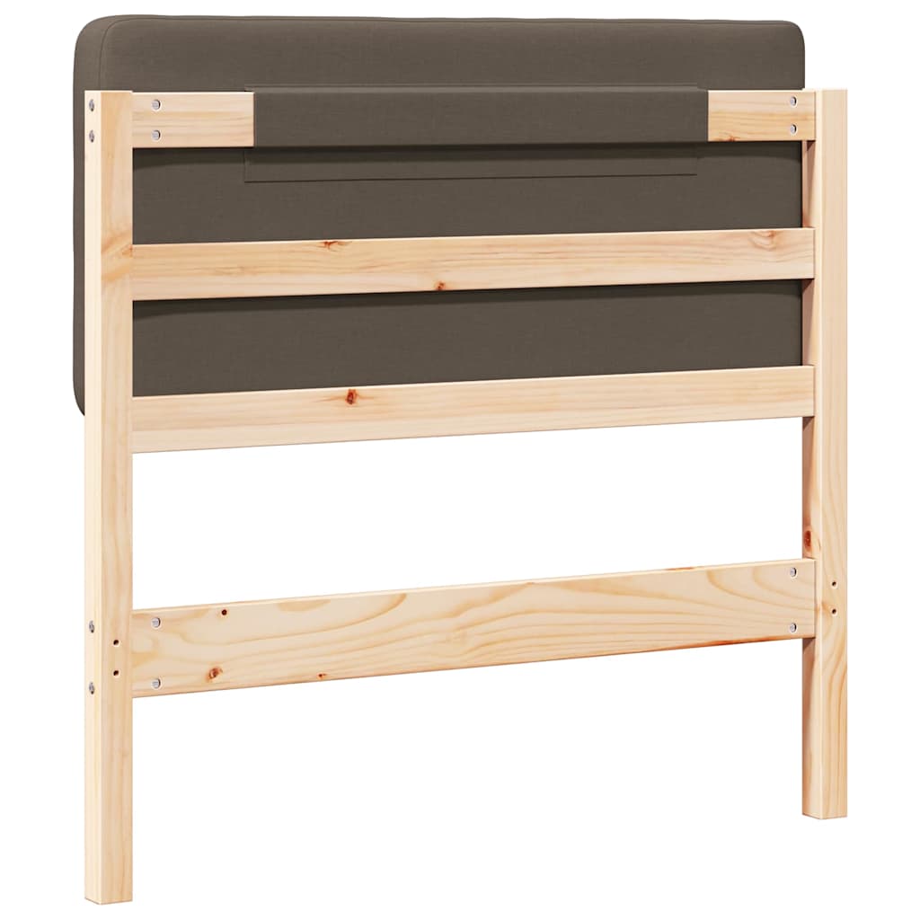 vidaXL Ταπετσαρισμένο κεφαλάρι με κεφαλάρι Καφέ και Ταπεί 100 cm