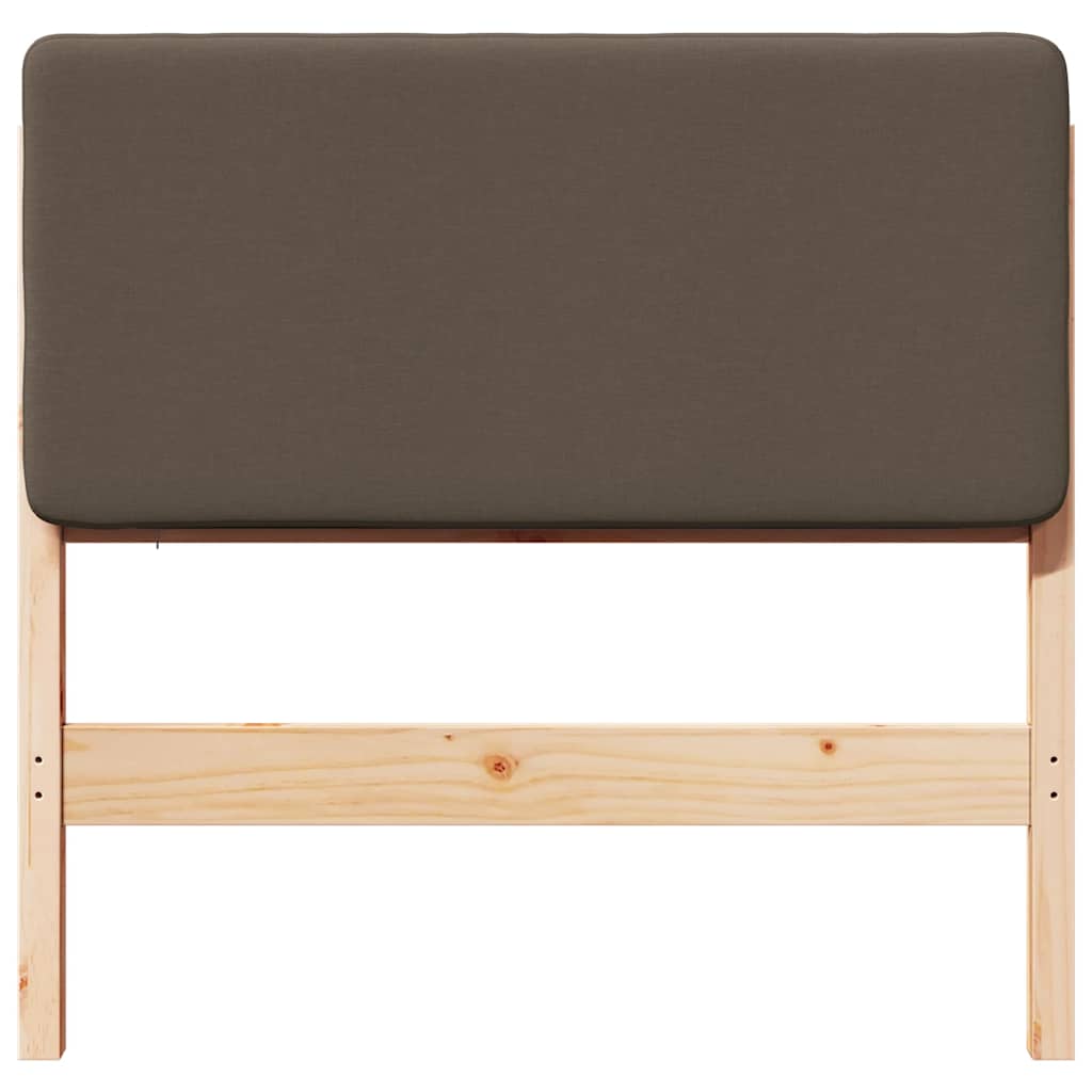 vidaXL Ταπετσαρισμένο κεφαλάρι με κεφαλάρι Καφέ και Ταπεί 100 cm