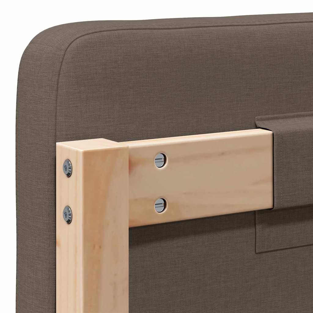 vidaXL Ταπετσαρισμένο κεφαλάρι με κεφαλάρι Καφέ και Ταπεί 80 cm