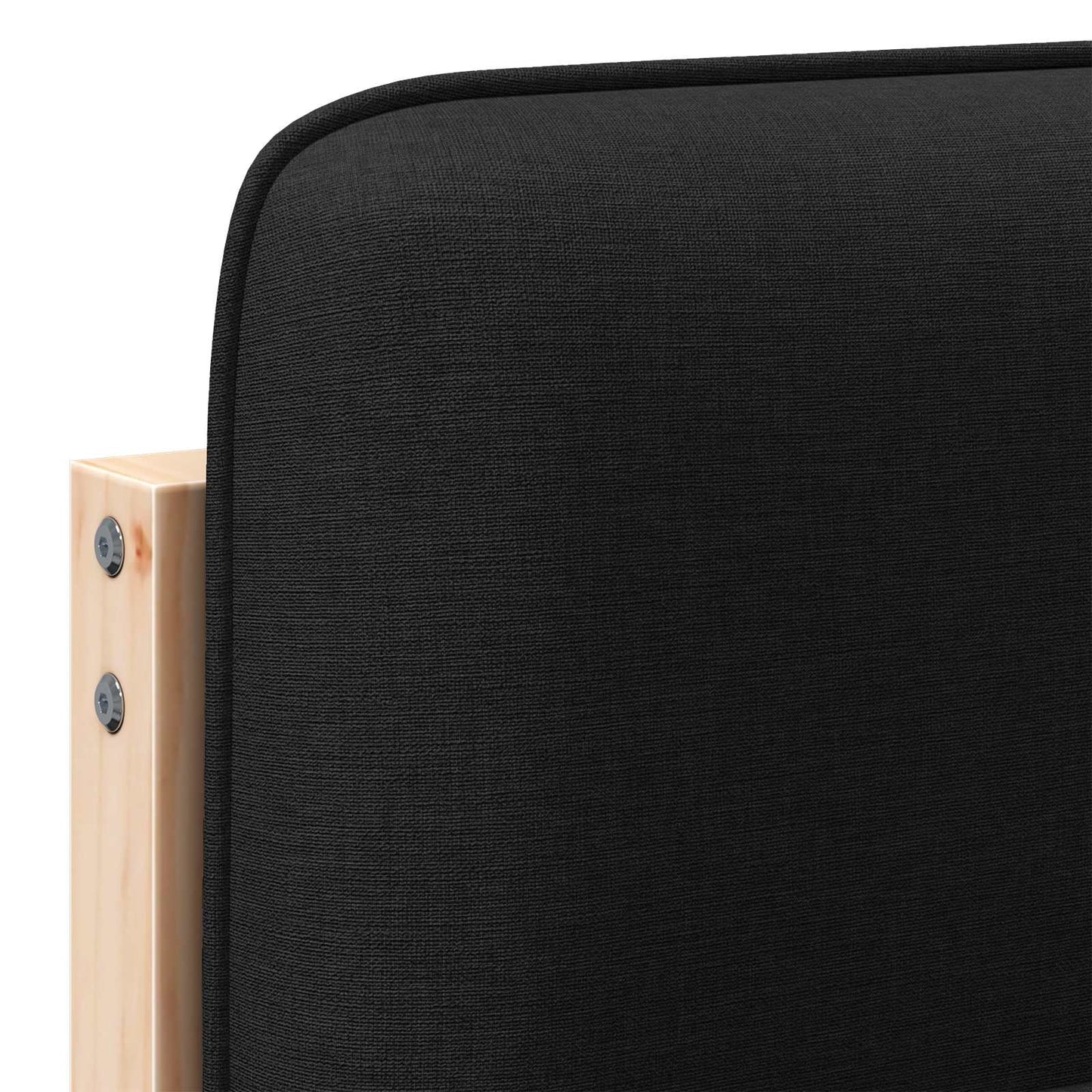 vidaXL Ταπετσαρισμένο κεφαλάρι με κεφαλάρι Καφέ και Μαύρο 200 cm