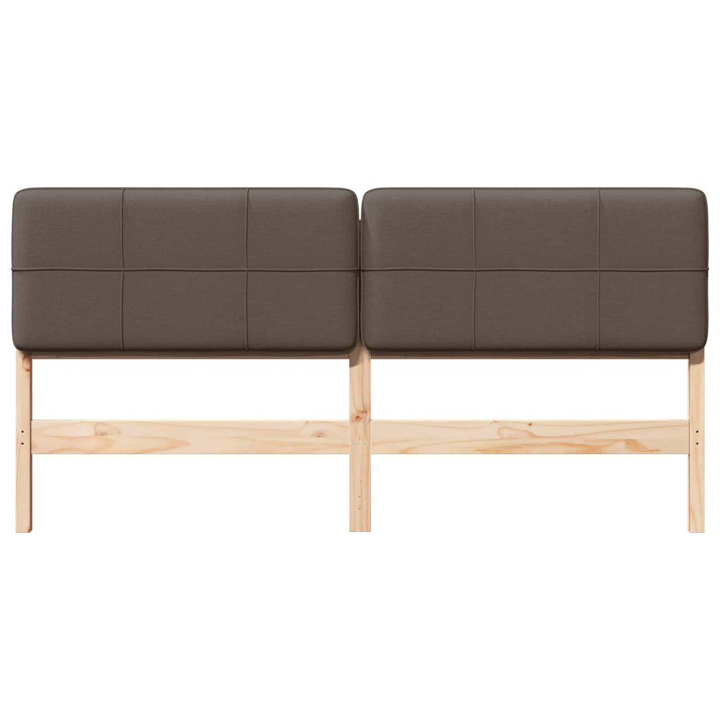 vidaXL Ταπετσαρισμένο κεφαλάρι με κεφαλάρι Καφέ και Ταπεί 200 cm