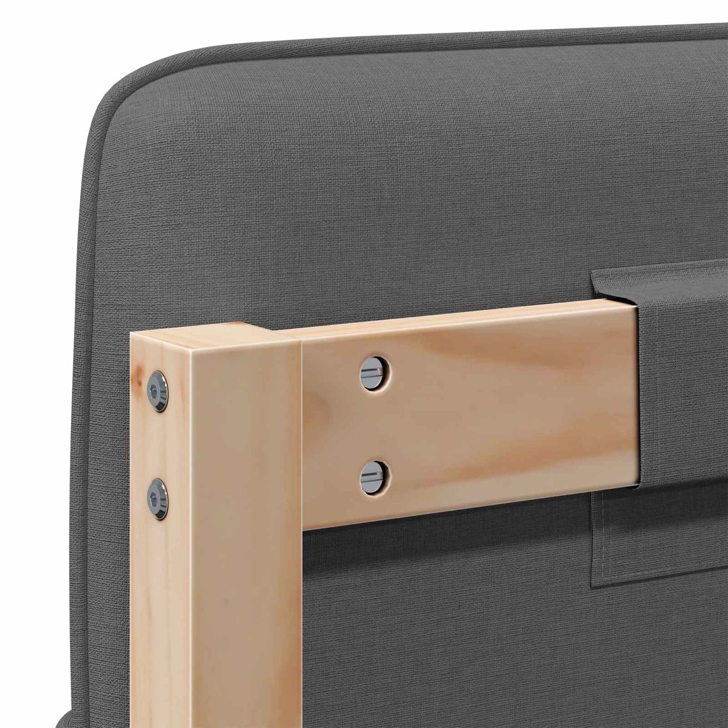 vidaXL Ταπετσαρισμένο κεφαλάρι Καφέ και Ανοιχτό Γκρι 180 cm