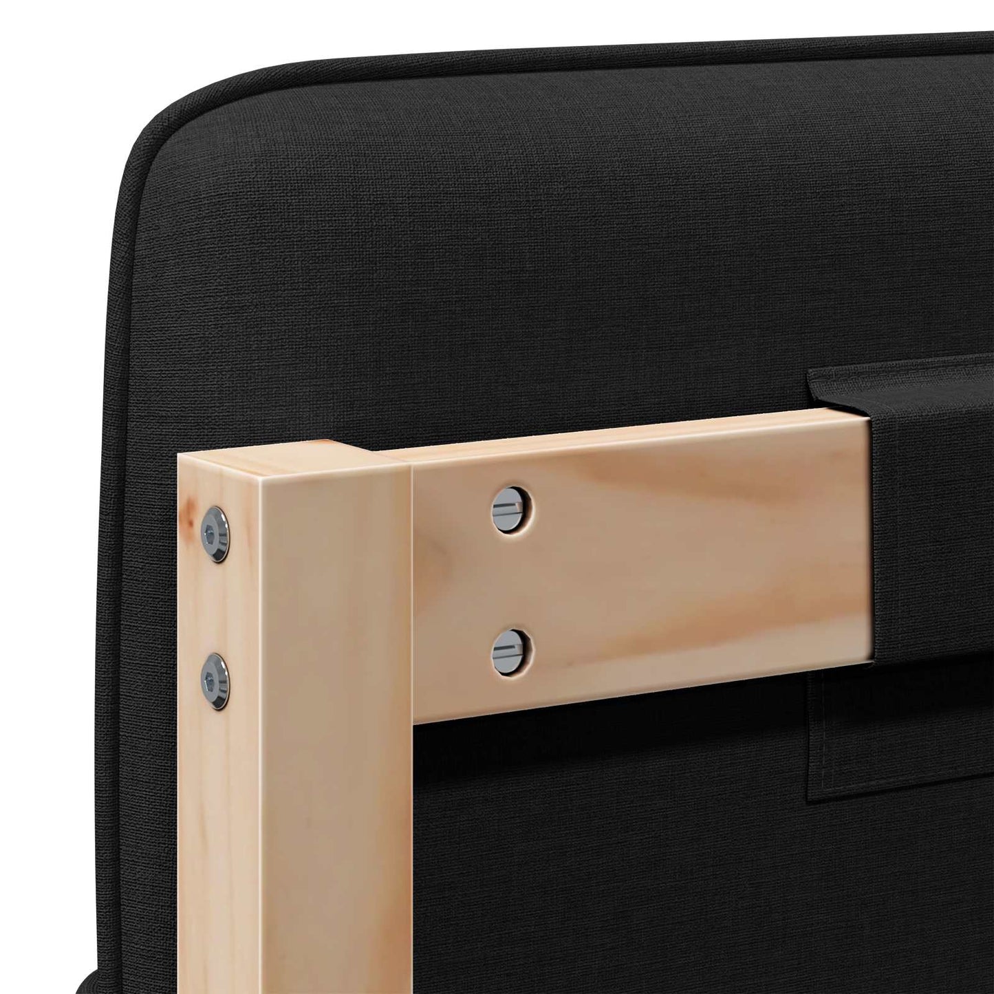 vidaXL Ταπετσαρισμένο κεφαλάρι με κεφαλάρι Καφέ και Μαύρο 180 cm