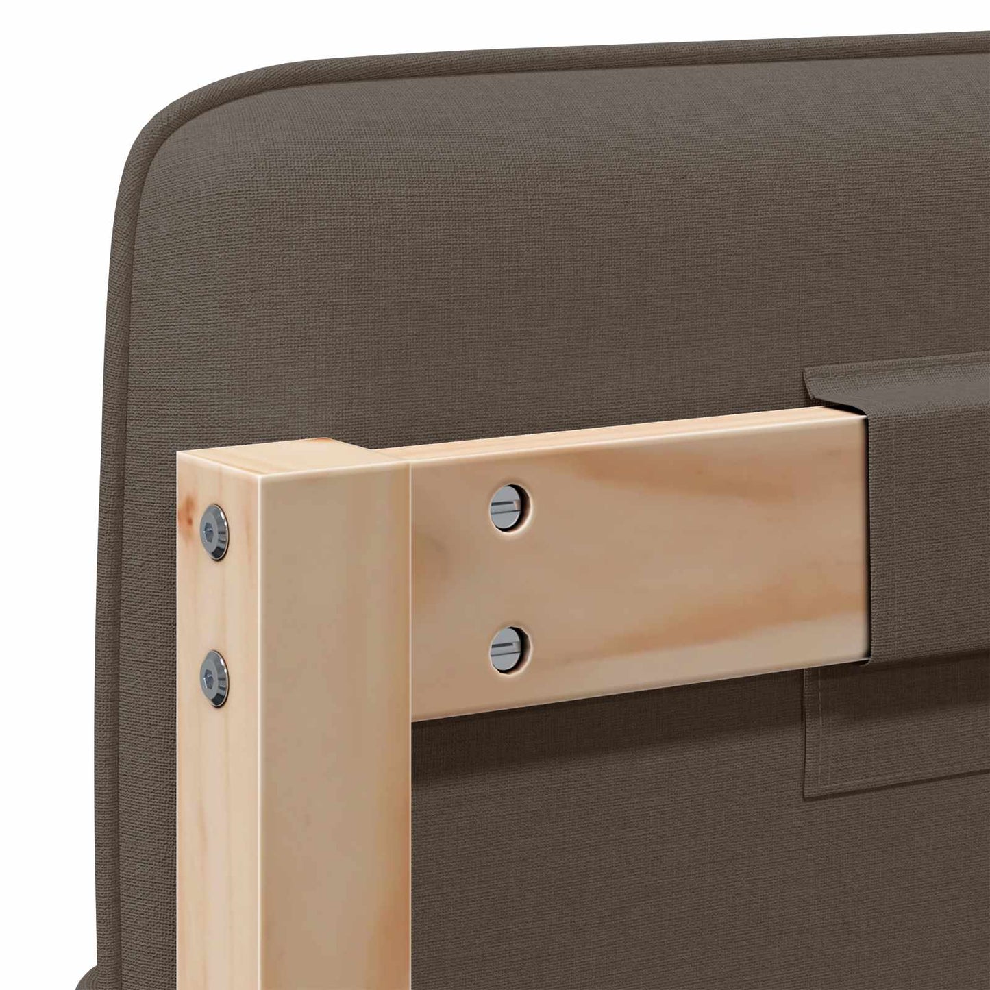 vidaXL Ταπετσαρισμένο κεφαλάρι με κεφαλάρι Καφέ και Ταπεί 180 cm