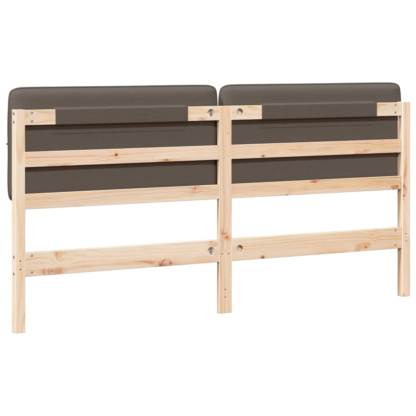 vidaXL Ταπετσαρισμένο κεφαλάρι με κεφαλάρι Καφέ και Ταπεί 180 cm