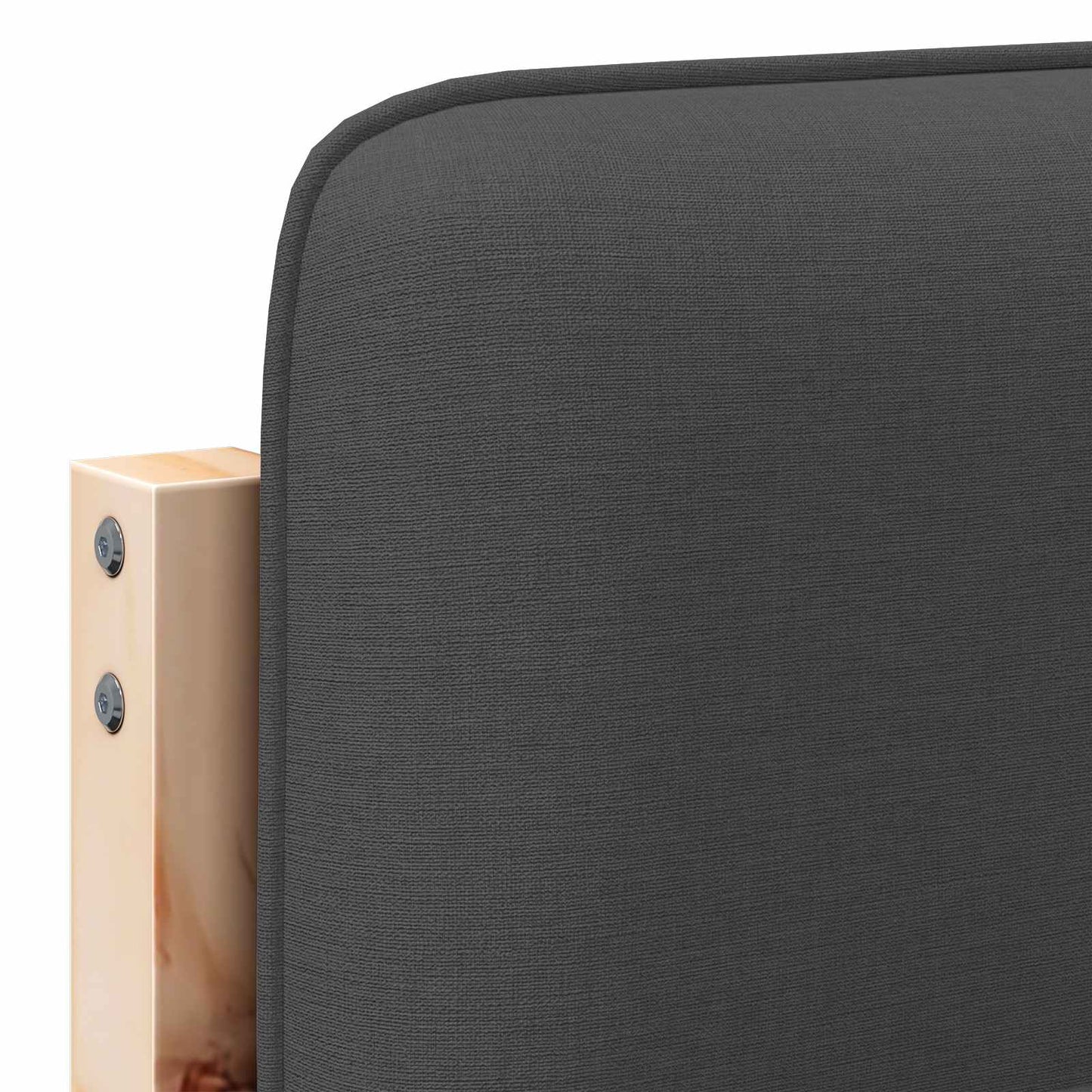 vidaXL Ταπετσαρισμένο κεφαλάρι με κεφαλάρι Καφέ και Σκούρο Γκρι 160 cm