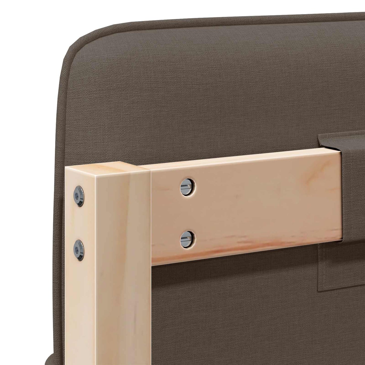 vidaXL Ταπετσαρισμένο κεφαλάρι με κεφαλάρι Καφέ και Ταπεί 160 cm