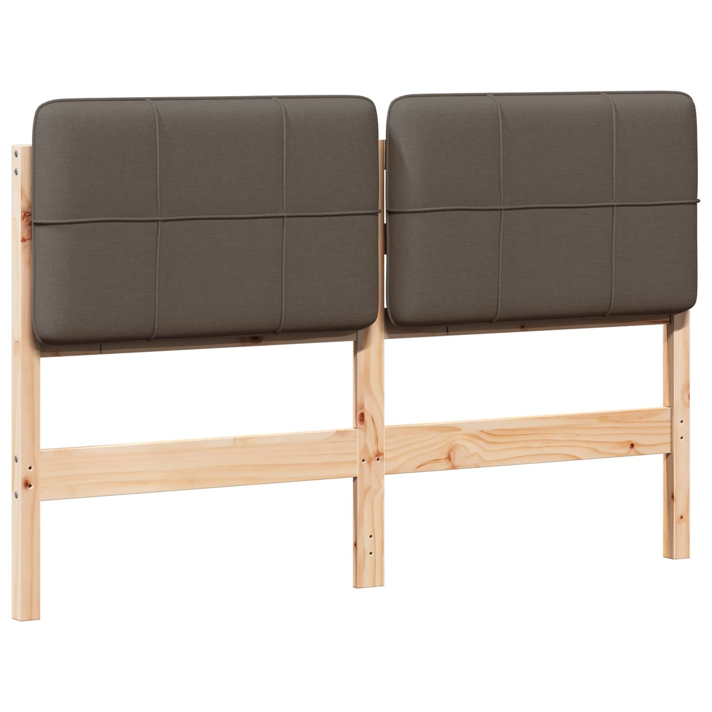 vidaXL Ταπετσαρισμένο κεφαλάρι με κεφαλάρι Καφέ και Ταπεί 160 cm