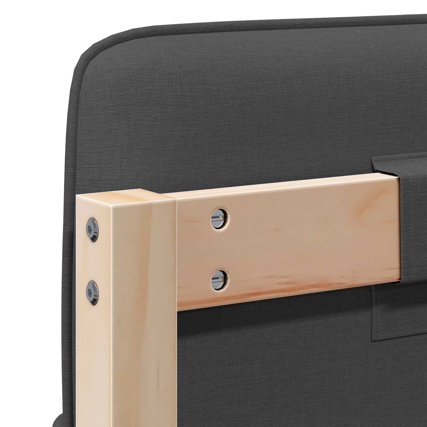 vidaXL Ταπετσαρισμένο κεφαλάρι με κεφαλάρι Καφέ και Σκούρο Γκρι 140 cm