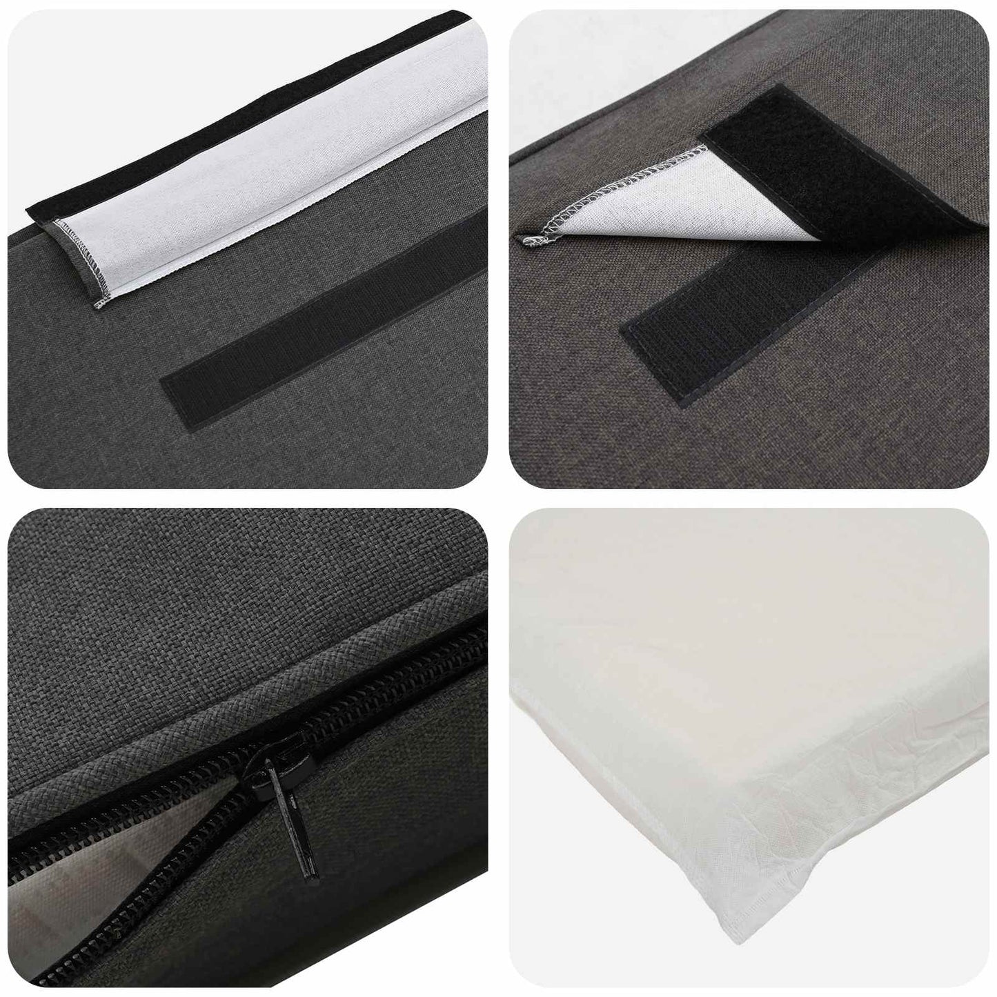 vidaXL Ταπετσαρισμένο κεφαλάρι με κεφαλάρι Καφέ και Σκούρο Γκρι 135 cm