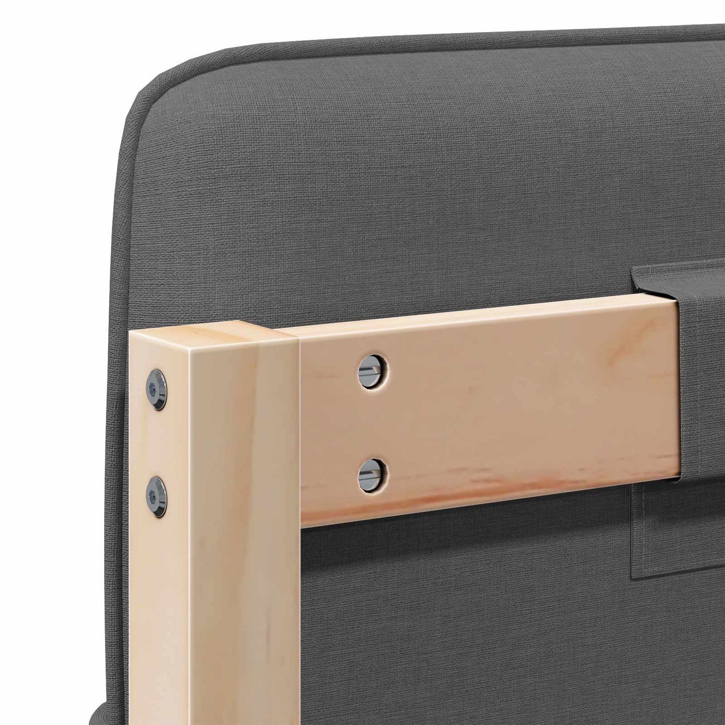 vidaXL Ταπετσαρισμένο κεφαλάρι Καφέ και Ανοιχτό Γκρι 120 cm