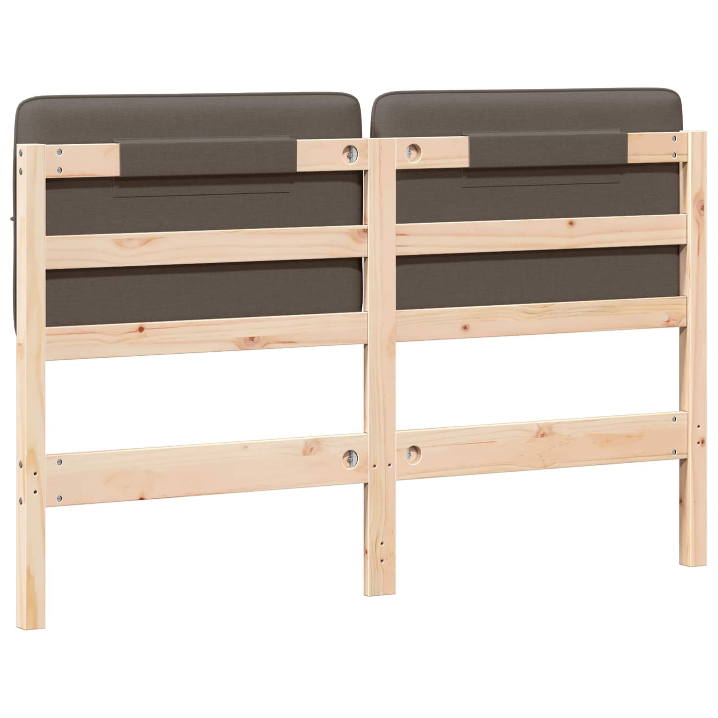 vidaXL Ταπετσαρισμένο κεφαλάρι με κεφαλάρι Καφέ και Ταπεί 120 cm