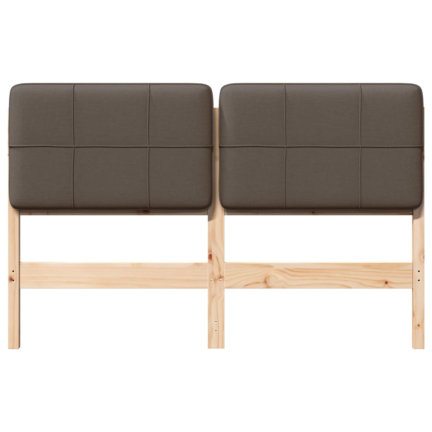 vidaXL Ταπετσαρισμένο κεφαλάρι με κεφαλάρι Καφέ και Ταπεί 120 cm