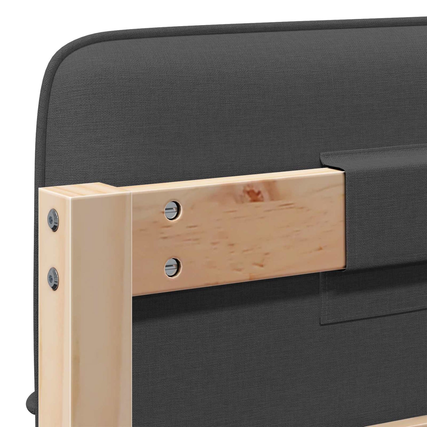 vidaXL Ταπετσαρισμένο κεφαλάρι με κεφαλάρι Καφέ και Σκούρο Γκρι 100 cm