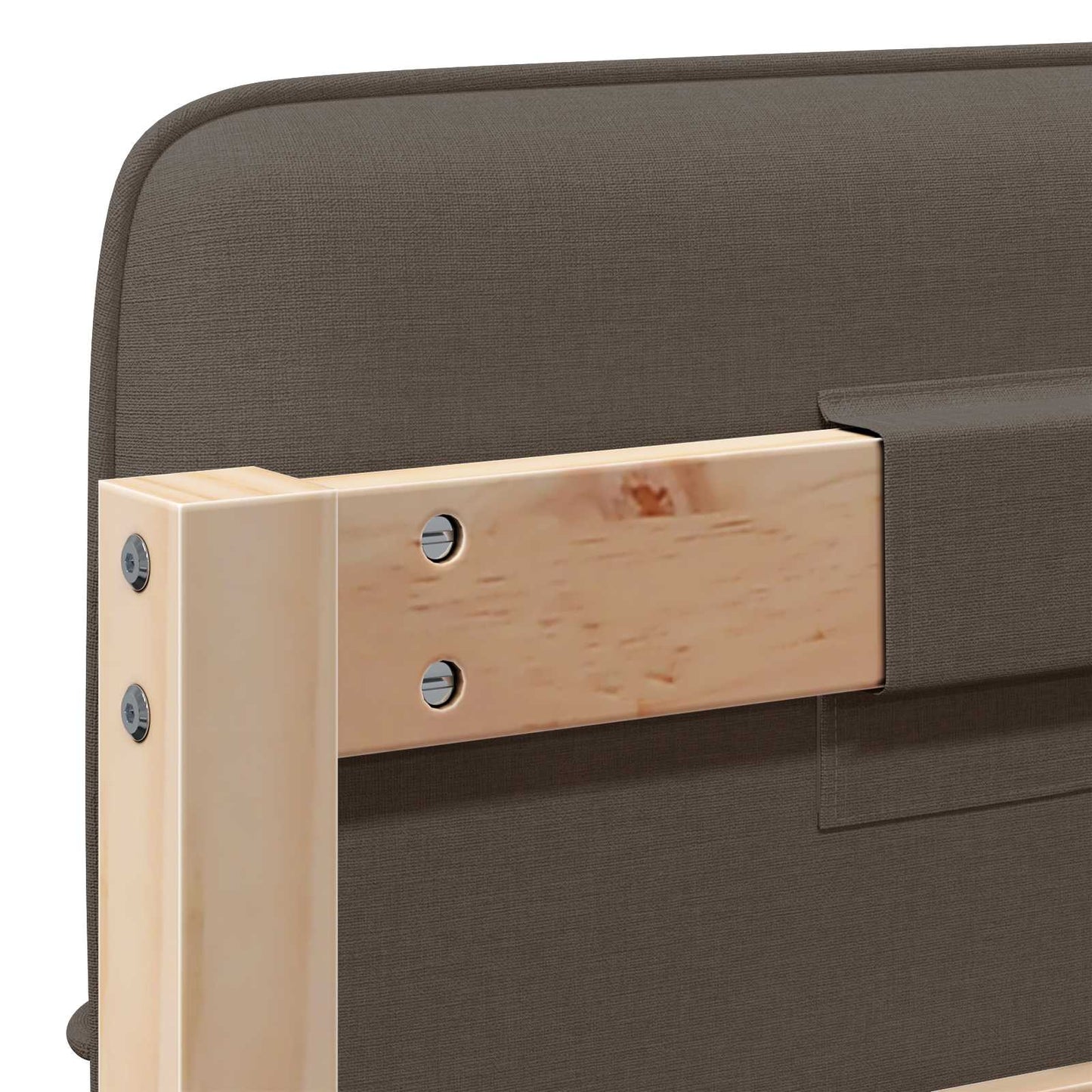 vidaXL Ταπετσαρισμένο κεφαλάρι με κεφαλάρι Καφέ και Ταπεί 90 cm