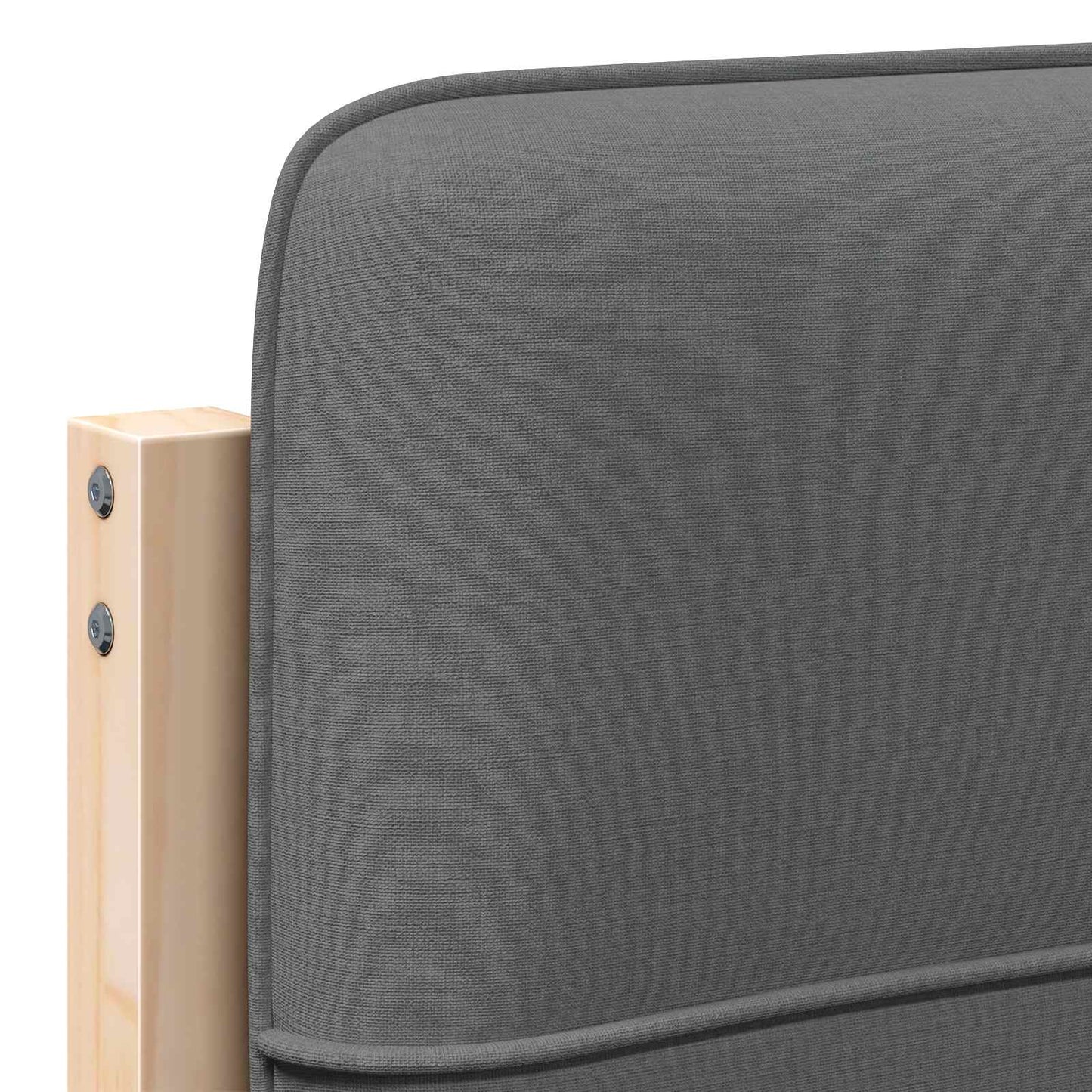 vidaXL Ταπετσαρισμένο κεφαλάρι με κεφαλάρι Καφέ και Ανοιχτό Γκρι 75 cm