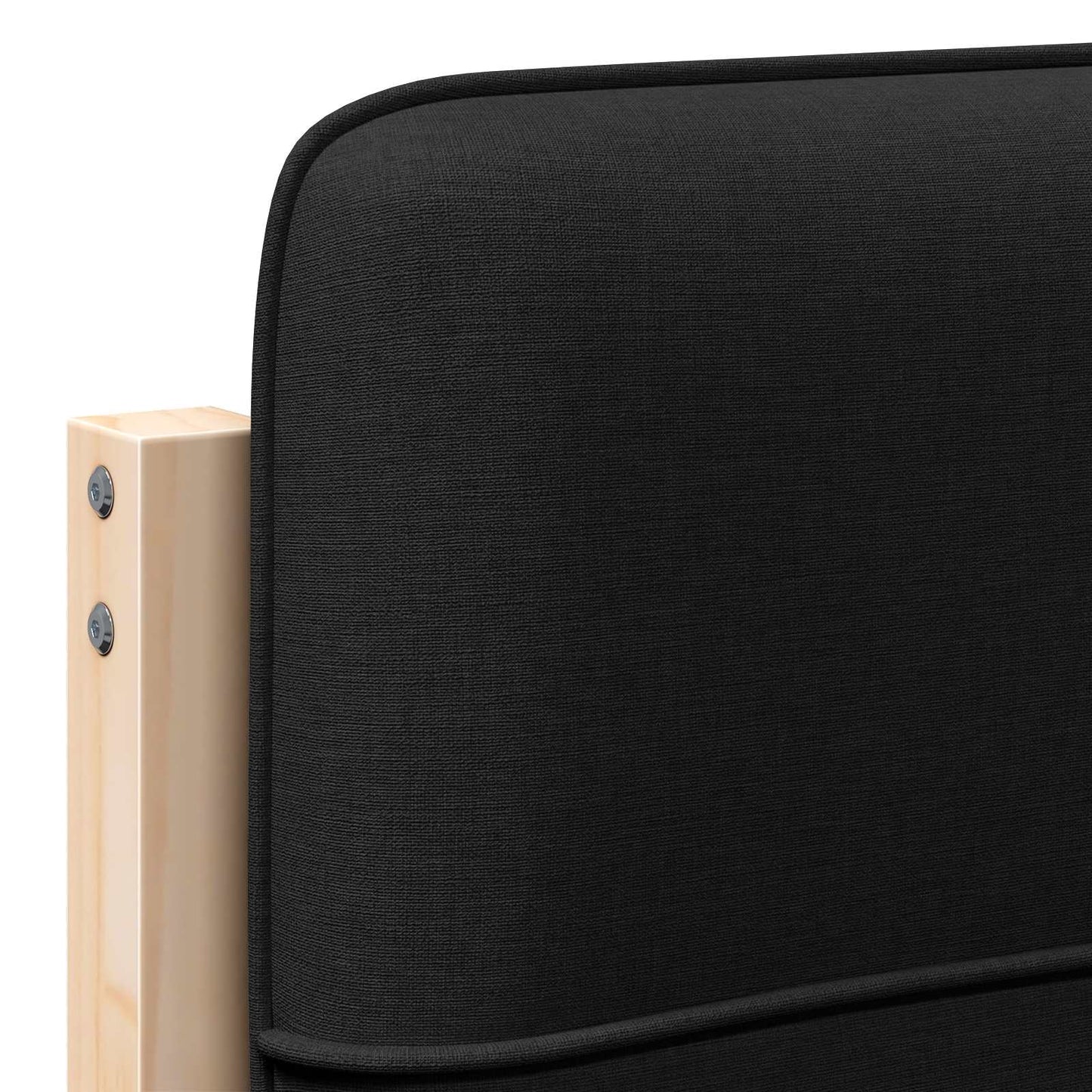 vidaXL Ταπετσαρισμένο κεφαλάρι με κεφαλάρι Καφέ και Μαύρο 75 cm