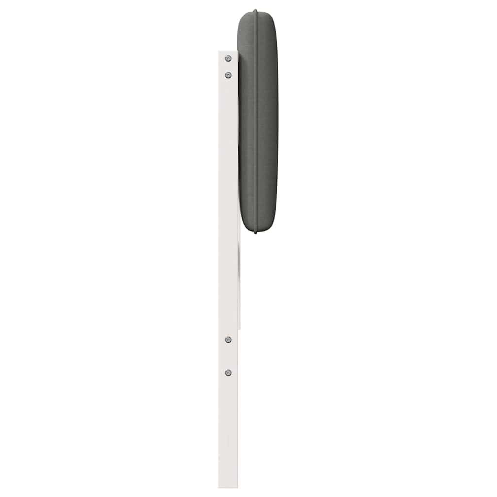 vidaXL Ταπετσαρισμένο κεφαλάρι Λευκό και Ανοιχτό Γκρι 200 cm